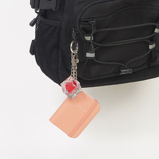 테이블토크 키링 미니 노트_귀여운 인조가죽 키홀더