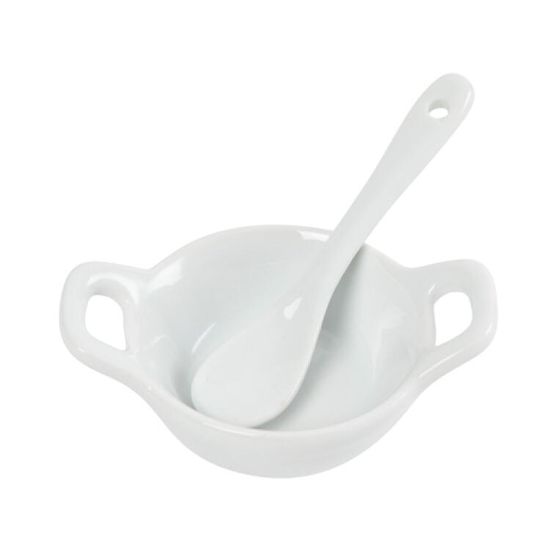 아트박스 소스볼 냄비모양 종지+스푼 세트