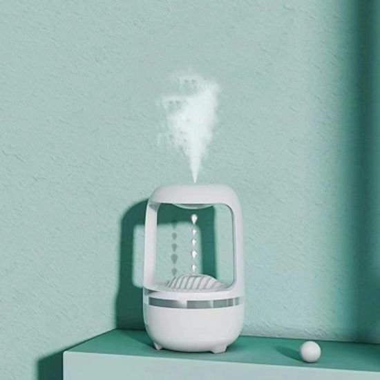 대용량 초음파 무중력 가습기 물방울 역류 인테리어조명 500ml