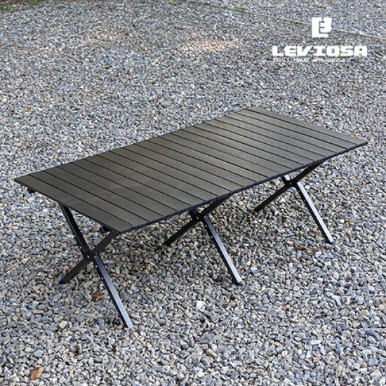 레비오사 캠핑 롤 테이블 LECR-120BK