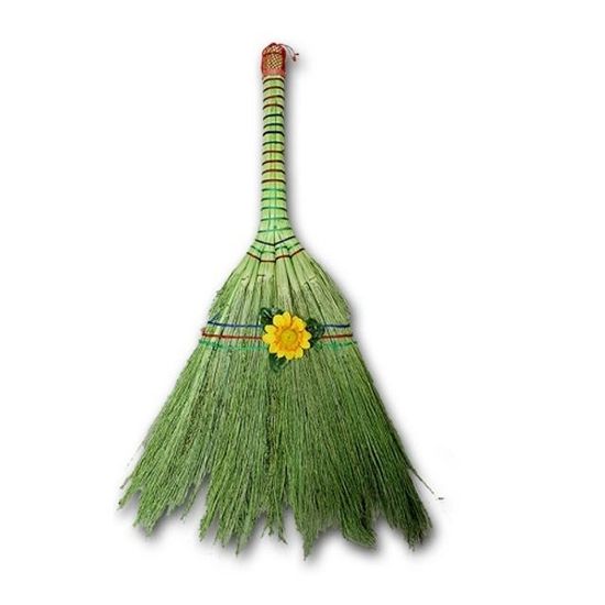 꽃 수수비 79cm 빗자루  W6DDA7D