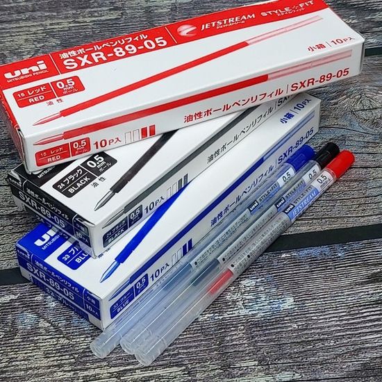 유니 스타일핏트 0.5mm 리필심(유성잉크) SXR-89 1갑