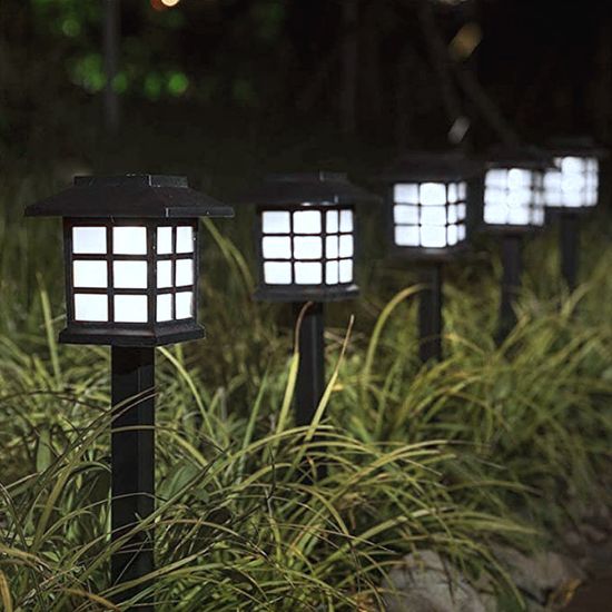 [솔라가든] LED 태양광 정원등 2p세트 H-4(백색) 잔디