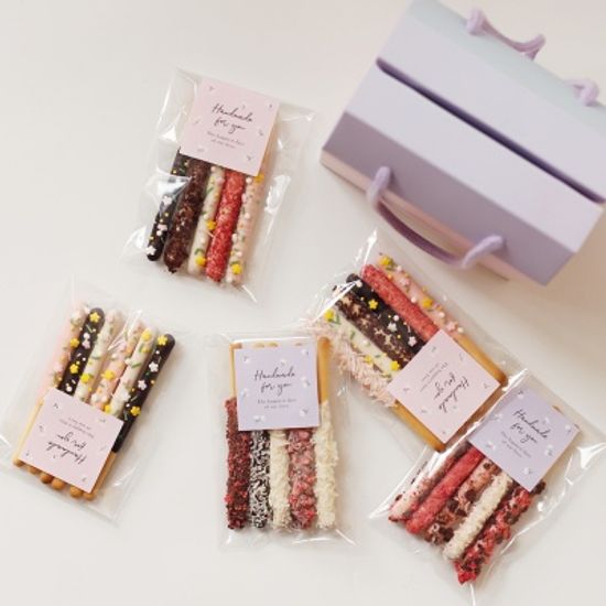 데이지 마카롱 막대과자 초콜릿 만들기 DIY 세트