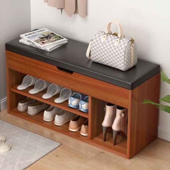 현관 신발장 의자(브라운) 벤치