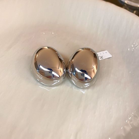 빅사이즈 볼륨 물방울 귀걸이 925 실버 볼드 귀고리