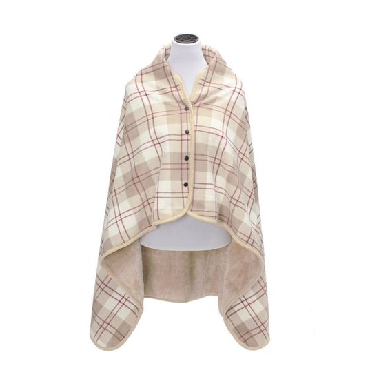 빅 블랭킷 똑딱이단추 망토 담요 케이프 차박담요