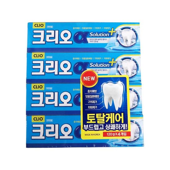 알파솔루션플러스 치약 120g 4입 크리오(W97B09B)