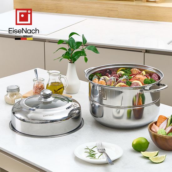 [아이제나흐] IH 스텐304 에센 대용량 2단 찜솥 32cm