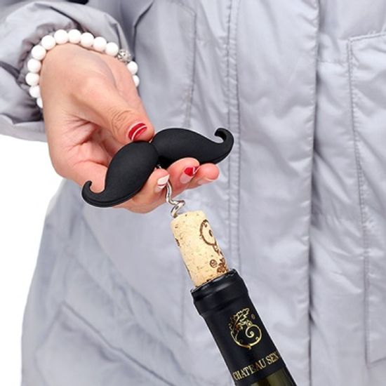 콧수염 마그넷 와인오프너