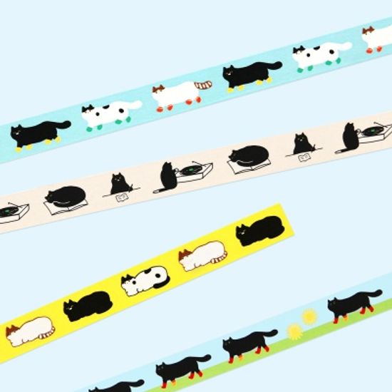 원써드 고양이 마스킹테이프 ver.2