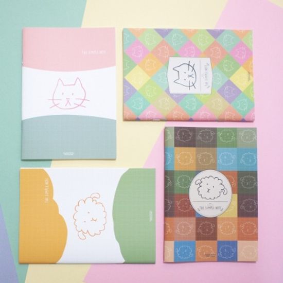 허쉬드브라운 A5 더심플라인노트 VER2. [FACE]