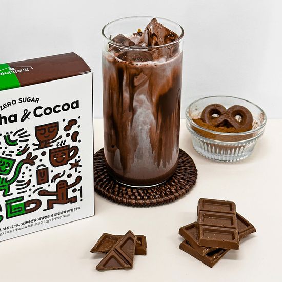 마녀의부엌 말차&코코아 라떼 음료 6개입 1박스