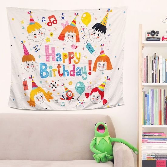 대형 패브릭 포스터 생일축하 아이들(WACB0CA)