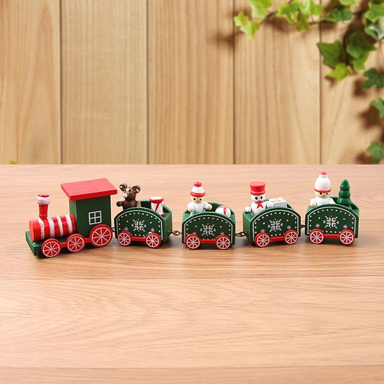 [도토로]칙칙폭폭 크리스마스 원목 기차