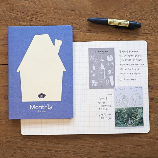 오첵 2026 날짜형 먼슬리플래너 B6