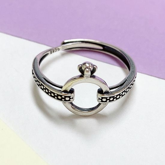 순은반지써클크라운 프리사이즈 925실버