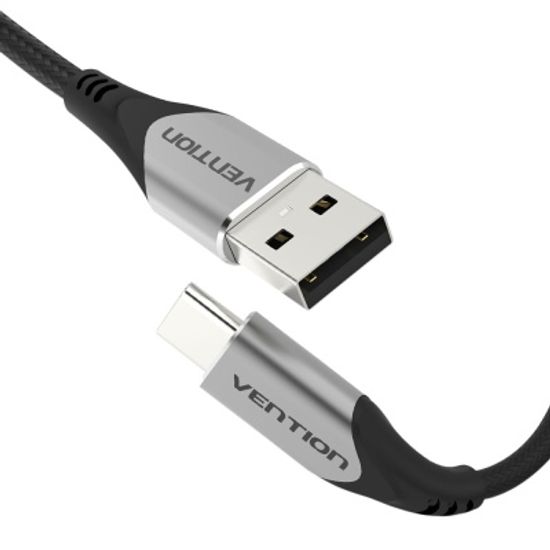 벤션 직조 고급형 C타입 고속충전케이블 그레이