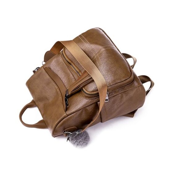 토마스 가죽 백팩(브라운) / 여성용 데일리백팩