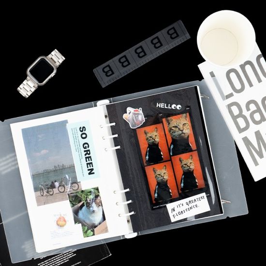 루카랩 A5 6공 접착식 앨범 양면 리필속지 10매 세트