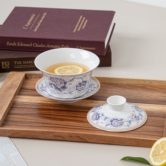 [화개] 다용도 찻잔세트 목단 (소)