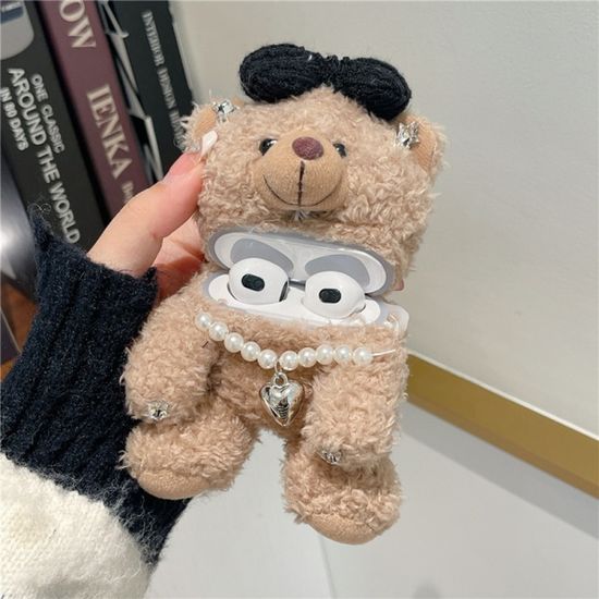 진주 목걸이 곰돌이 에어팟 1 2 3 세대 프로 케이스