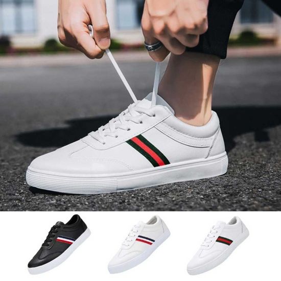 남자 스니커즈 하얀 운동화 여름 슬립온 데일리 패션[