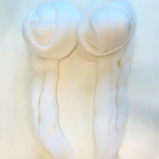 양모펠트 메리노울 50g 화이트 66수 70수