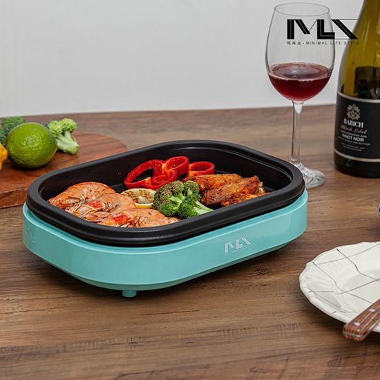 미라스 국내생산 미니 전기그릴 프라이팬 MIS-2004P