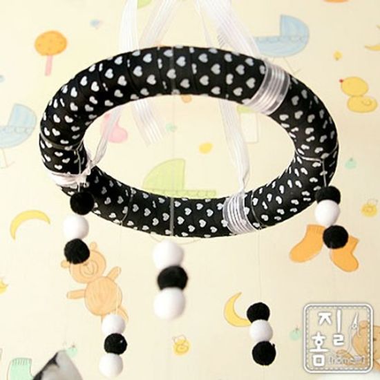 [DIY]동그라미 흑백모빌 만들기