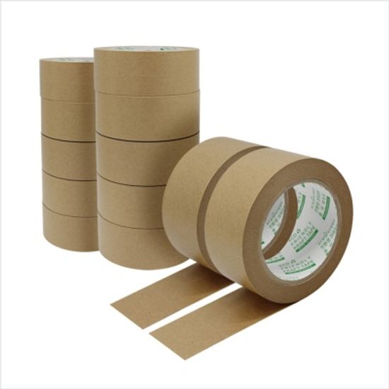 Non-PE 천연 크라프트 종이테이프 12개 (48mm*40m)