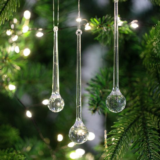 투명 아크릴 오너먼트 1개 - 물방울