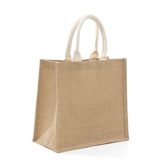 [아일렌]에코 린넨 가방(31x27cm) (화이트손잡이)