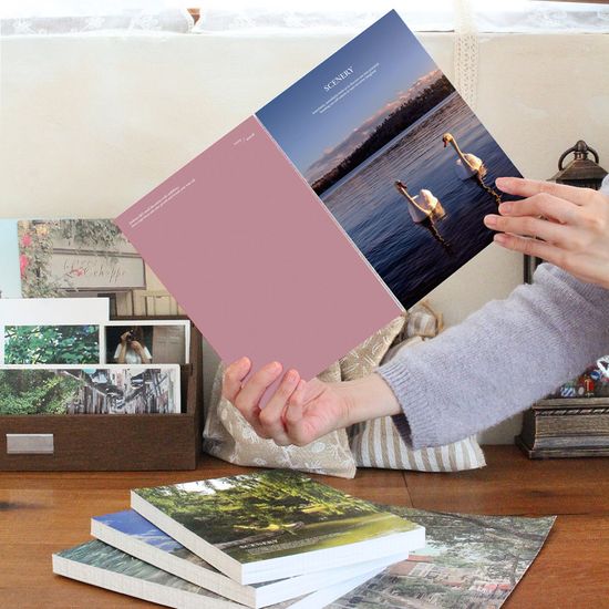 리코즈 A5 시너리 포토 모눈노트 패드(+PVC커버)