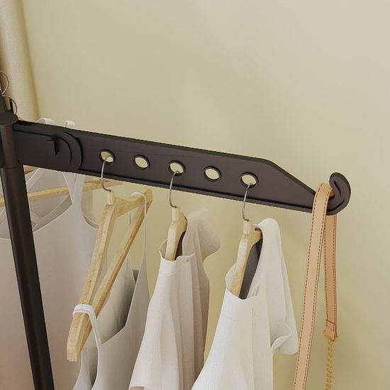 접이식 스탠드 이동식 행거 선반 시스템 옷장 옷걸이