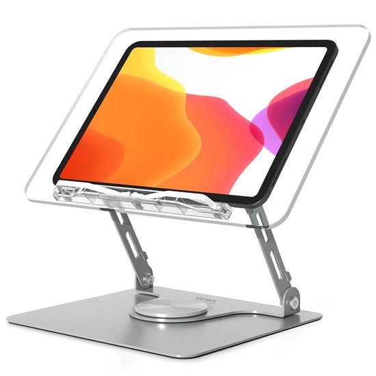 360도 회전 높이조절 투명 독서대 아크릴 북스탠드