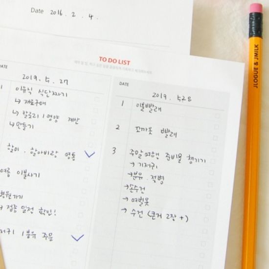 A5초음파앨범(임신다이어리) 리필내지-TO DO LIST SET