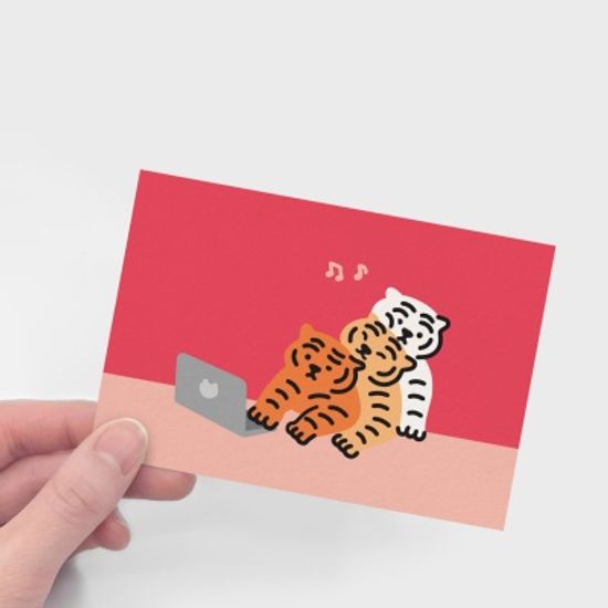 무직타이거 뚱랑이 엽서 시리즈