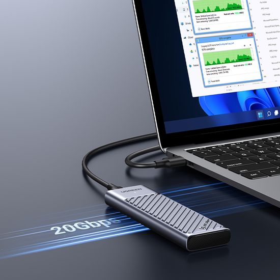 유그린 20Gbps M.2 NVMe SATA SSD 인클로저 케이스
