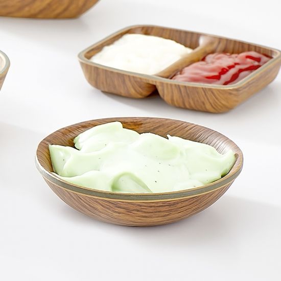 [에블린] 1+1 우드 집들이선물 소스볼 접시