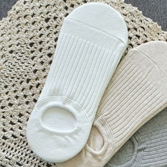 페이크삭스 골지덧신 남자 발목양말 흰색(WCDD0BF)