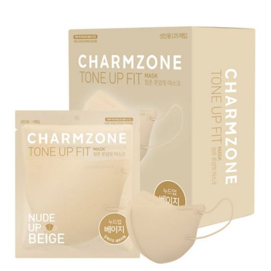 참존 톤업핏 얇은 컬러 마스크 새부리형 50매