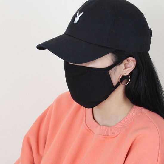 [홈앤시스]3겹 면 마스크(성인용) (블랙)