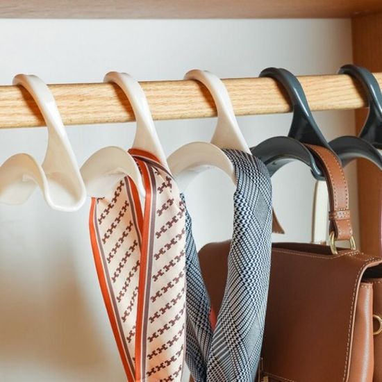 히트템 아치형 핸드백 가방 스카프 걸이 옷장 정리