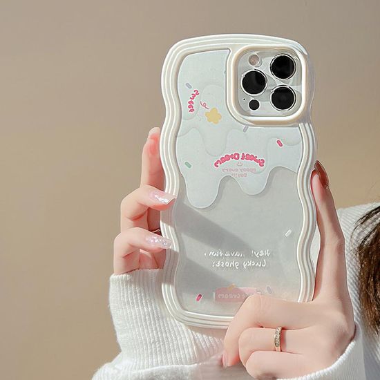 갤럭시 A시리즈 캐릭터 투명 물결 실리콘 범퍼 케이스