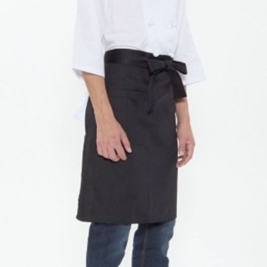 허리형 단색 앞치마 블랙 요리 주방 미술 공방 화방