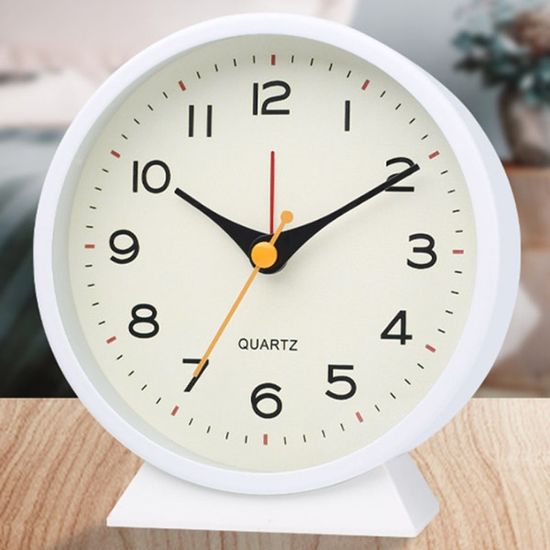 메탈커버 알람 미니 탁상 시계 3color