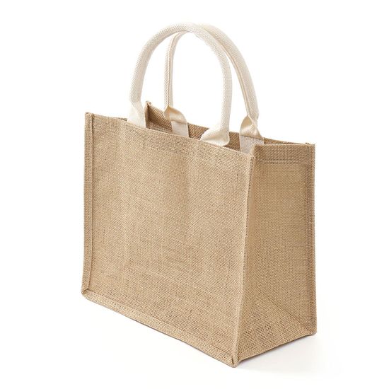[아일렌]에코 린넨 가방(31x27cm) (화이트손잡이)