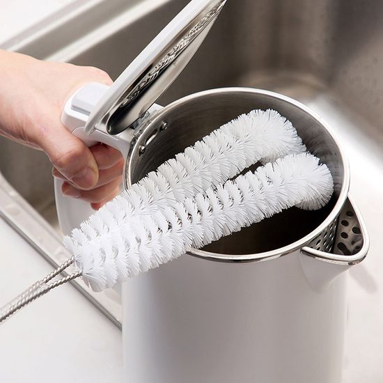 스툽 벽걸이 우드 스텐 롱 세척솔 병 세척 브러쉬