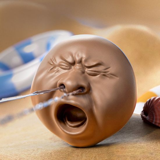 웃긴 하품 얼굴 콧물 발사 물총 특이한 워터건 물놀이